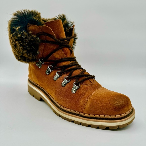 SAM EDELMAN BOWEN FUR LEATHER WINTER BOOTS - US SIZE 9 - Picture 7 of 15